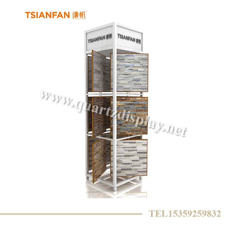 文化石旋轉架  文化石展示柜 SW009