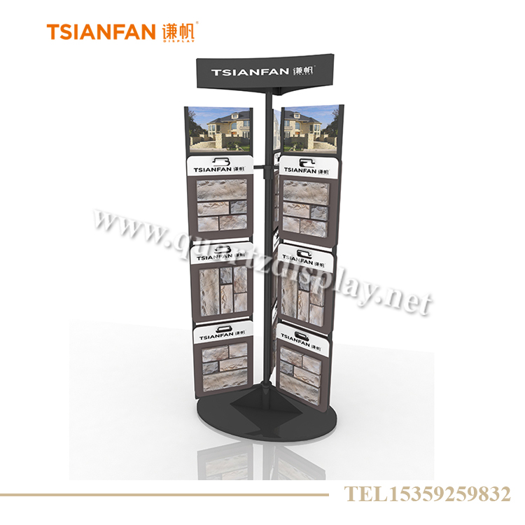 旋轉式文化石展架 石材展架 SW007